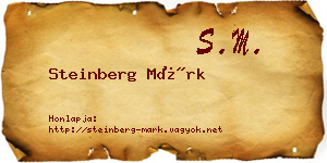Steinberg Márk névjegykártya